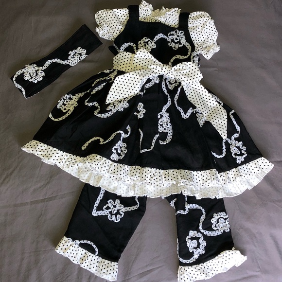 Other - Black & White Polkadot Set 💗 One of a Kind💗 2T